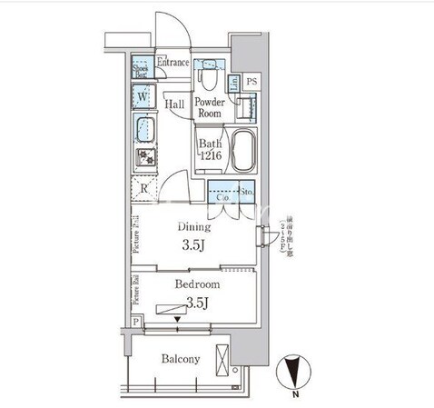 パークアクシス上野EASTの物件間取画像